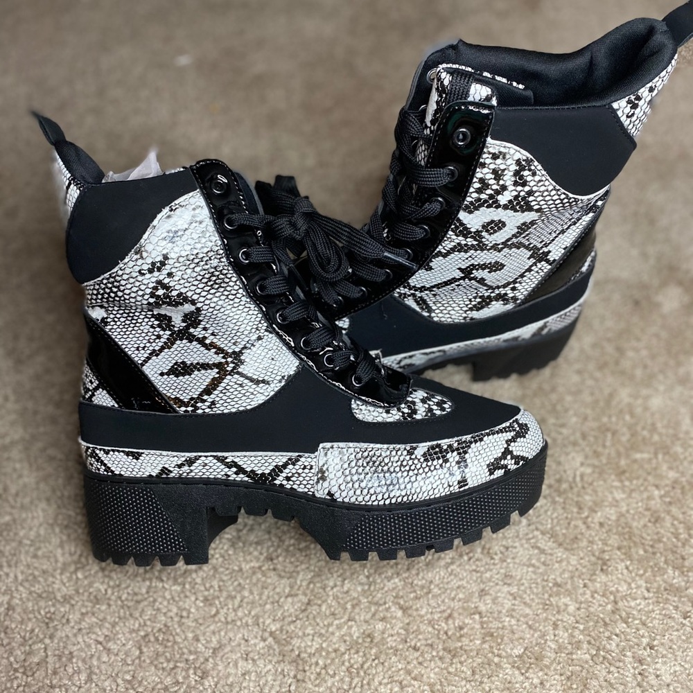 Snake skin boots